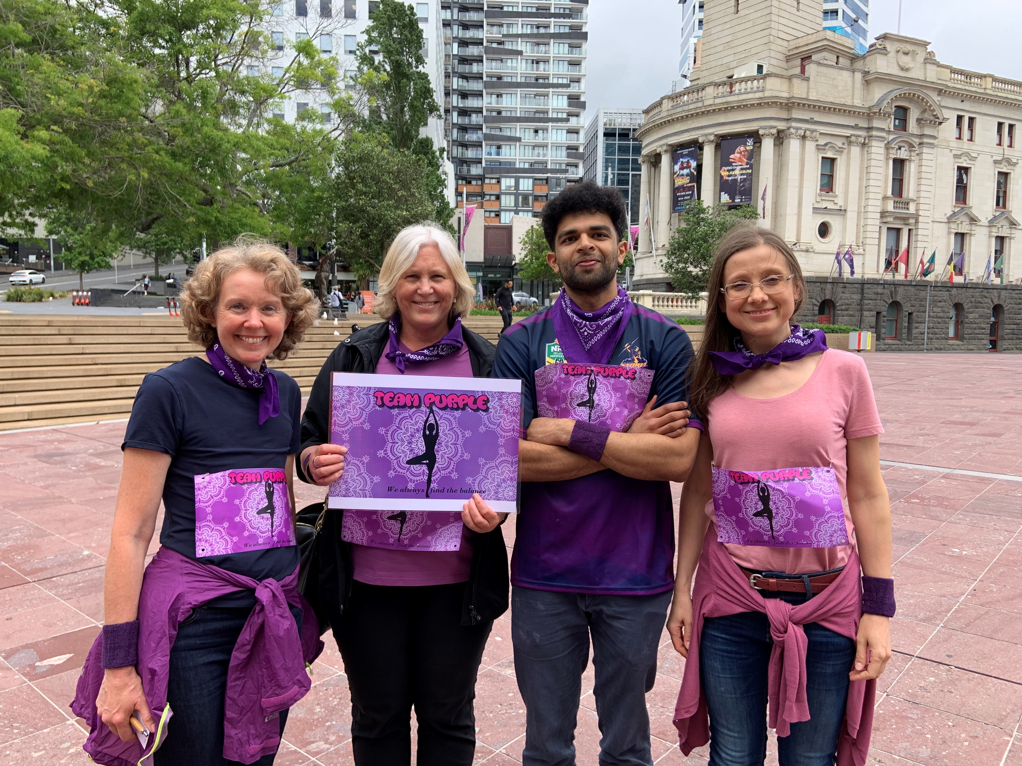 Auckland team purple Auckland team purple