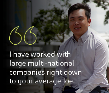 Quote from Victor - I have worked with large multi-national companies right down to your average Joe.